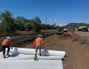 Matrix Unlimited personnel undertaking formation rehabilitation and track renewal works in Darra, NSW