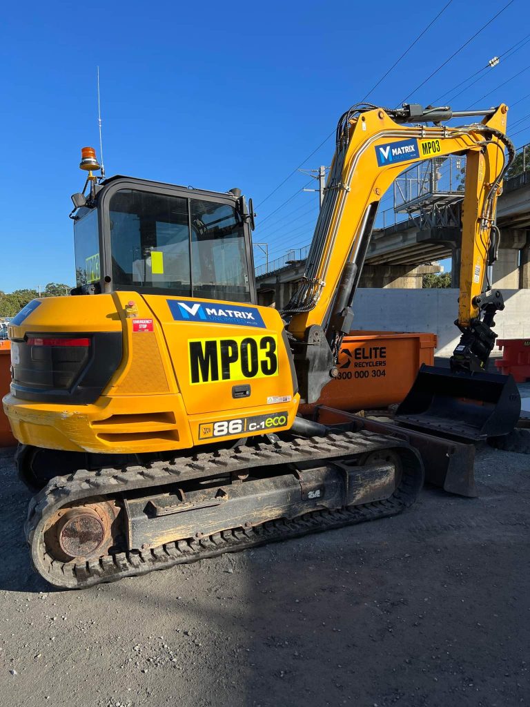 Drainage trenching and pipe installation undertaken as part of Matrix Unlimited civil works