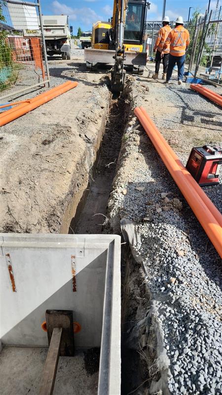 Railway drainage and civil works supporting track stability and infrastructure performance